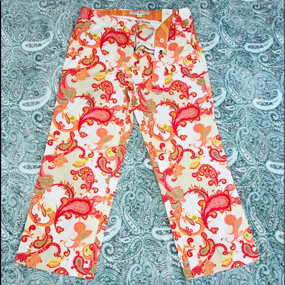 NWT Tommy Hilfiger Floral Wide Leg Pants - Picture 2 of 9